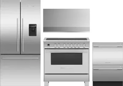 4 Piece Package Includes Refrigerator, Range, Hood And Dishwasher